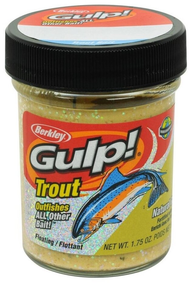 Паста форелевая Berkley Gulp Trout Dough Natural Garlic Scent, 50 г, 50 мл, Chunky Cheese