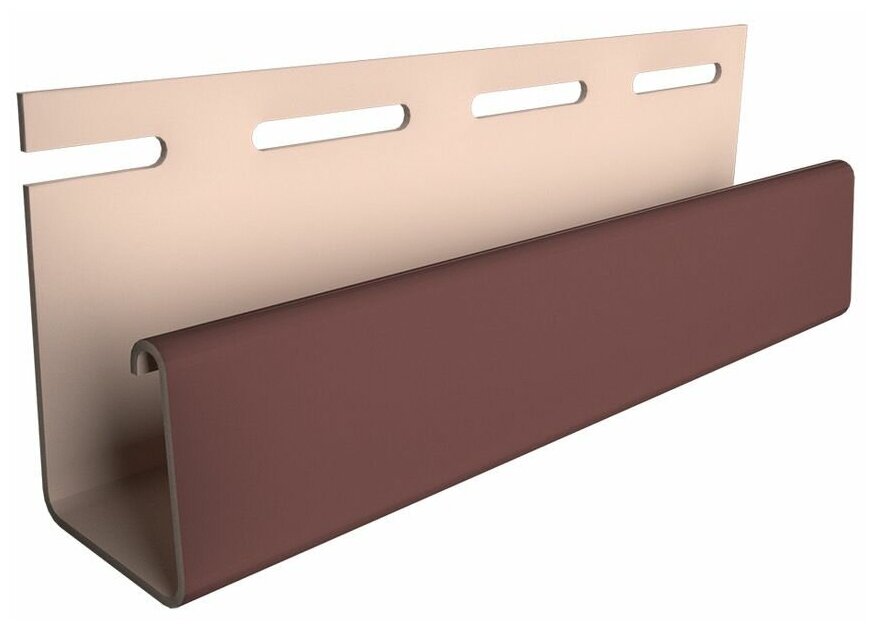 фото J-профиль 3000 мм табачный 18 мм