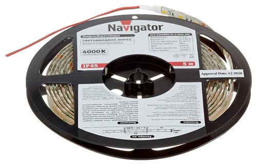 Лента светодиодная SMD 5050 Navigator (71425) 4000К 14,4 Вт 12 В IP65 5 м