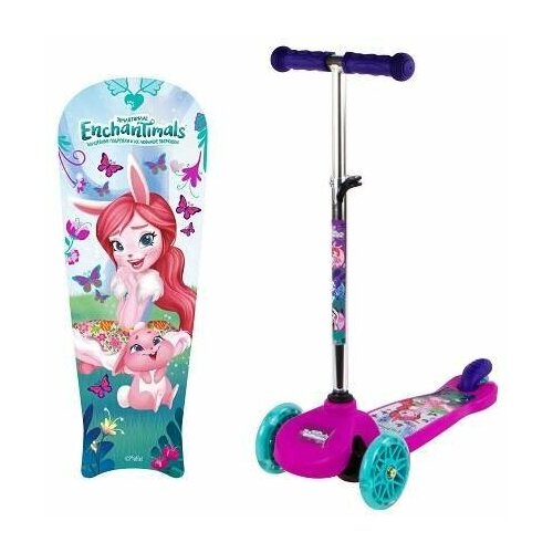 фото Самокат navigator mattel enchantimals т17069, светящиеся колеса