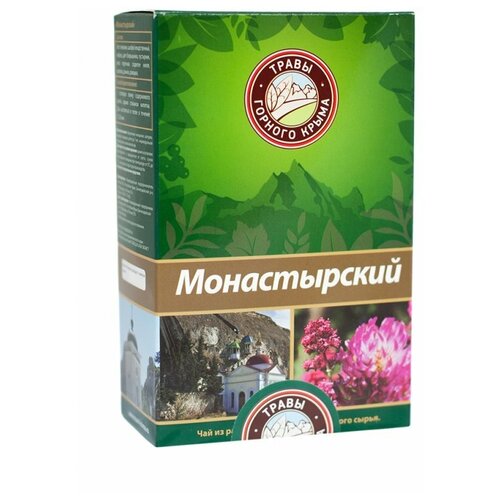 Чай травяной Травы горного Крыма Монастырский, мята, 100 г
