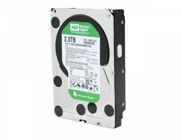 Жесткий диск Western Digital WD20EARS 2Tb 7200 SATAII 3.5" HDD