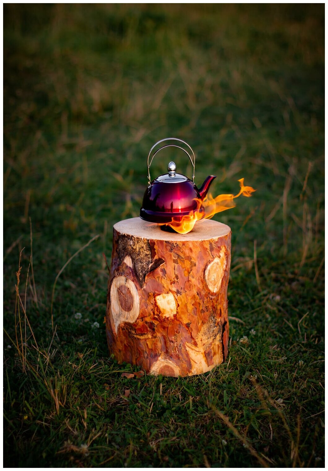 Костер-Таежная свеча, STARDUST, один час горения, изготовлено из сосновой чурки камерной сушки.