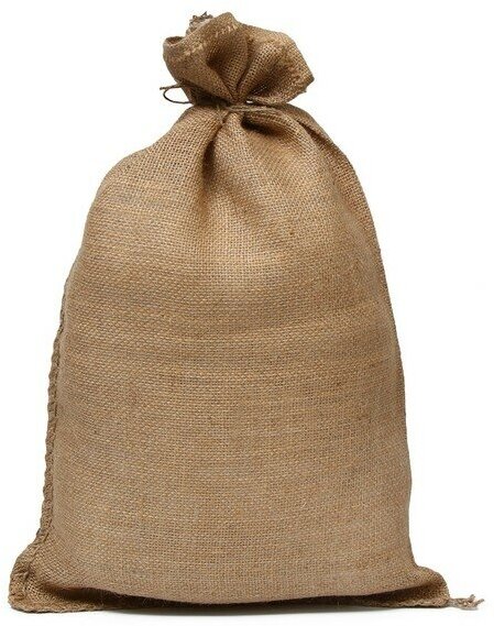 фото Мешок джутовый, 40 × 60 см, плотность 45 × 45 нитей, без завязок, Greengo