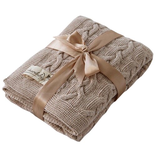 фото Плед amarobaby pure love косичка 75х105 см какао