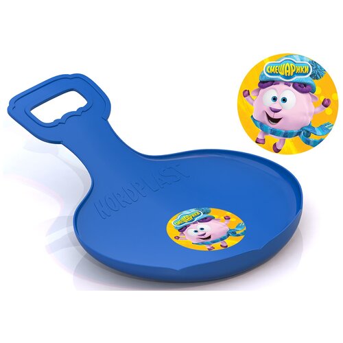 фото Ледянка нордпласт смешарики 127 (1/2), синий/бараш