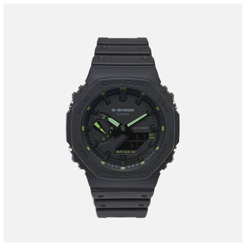 Наручные часы CASIO G-SHOCK GA-2100-1A3 Neon Accent чёрный, Размер ONE SIZE
