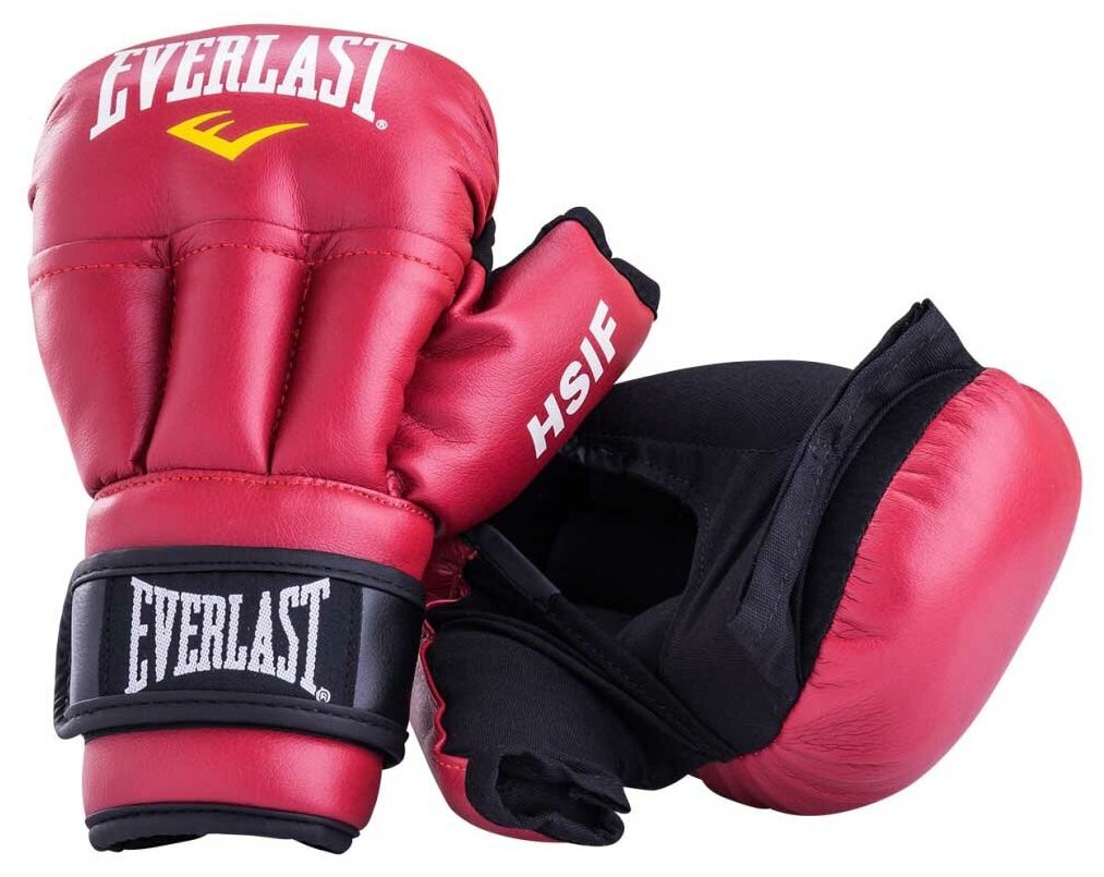 Перчатки для рукопашного боя Everlast HSIF PU 10oz красные