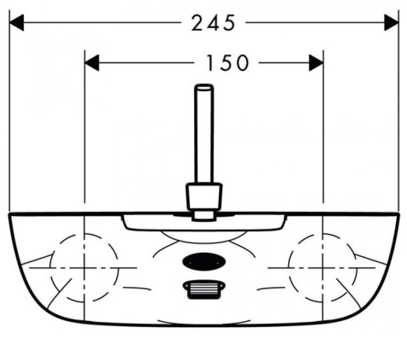 Смеситель белый Hansgrohe - фото №8