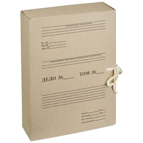 Attache Архивный короб Отчет, 80 мм, бурый attache архивный короб отчет 35 мм бурый