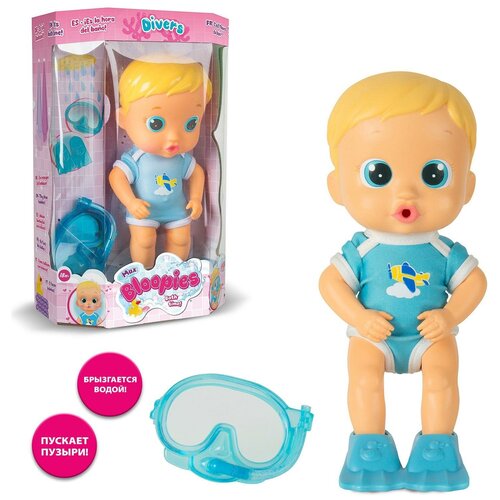 Кукла IMC Toys Bloopies Макс, 24 см, 95632 голубой