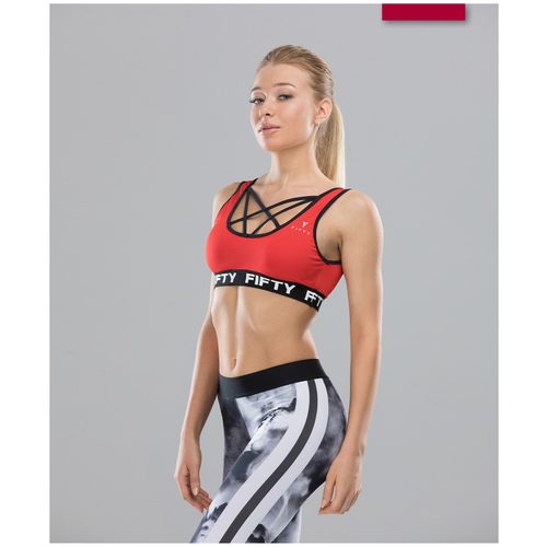 фото Женский бра-топ fifty zazzle fa-wb-0104-red, красный (m)