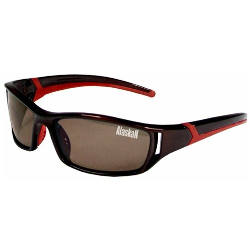 Солнцезащитные очки Alaskan, черный, коричневый солнцезащитные очки alaskan красный черный