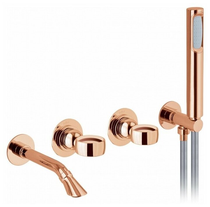 Смеситель для ванны Webert Opera OA860312980, розовое золото