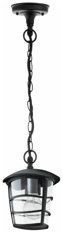 EGLO Подвесной светильник Aloria 93406, E27, 60 Вт, цвет арматуры: черный, цвет плафона черный