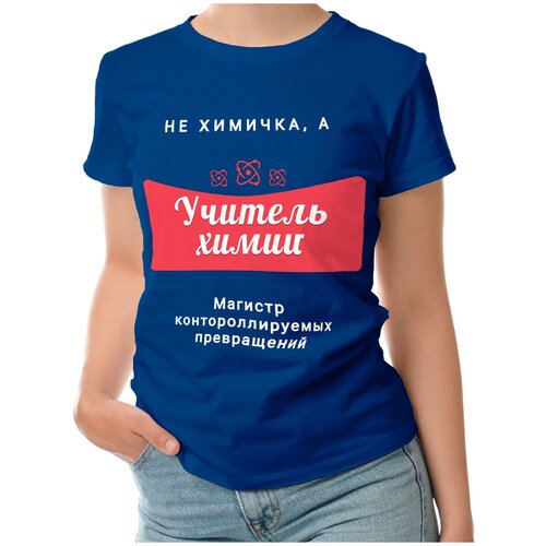 фото Футболка roly, размер l, синий