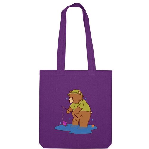 фото Сумка шоппер us basic, фиолетовый