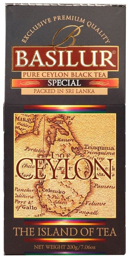 Чай черный листвой Basilur Чайный остров Цейлон "Спешал" с типсами, 200г. - фотография № 2