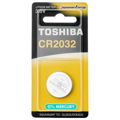 Батарейка Toshiba CR2032, в упаковке: 1 шт.