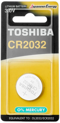 Батарейка литиевая Toshiba CR2032 Lithium BL1, 1 шт