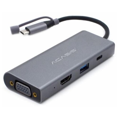 Хаб Acasis AC-1UHVP 4 в 1 Type-C Multifunction Adapter Grey 348800₽
