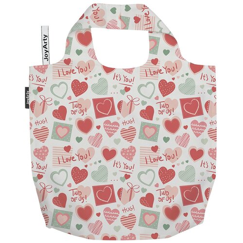 фото Сумка авоська joyarty "я люблю тебя" 46x65x7 см