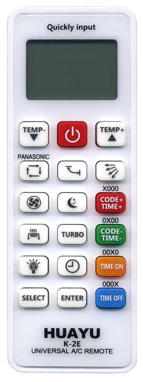 Пульт ДУ Huayu K-2E для кондиционеров Universal A/C Remote 5000 в 1