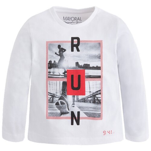 фото Лонгслив mayoral, размер 4(104), белый