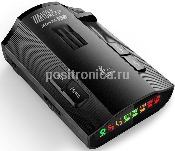 Радар-детектор Silverstone F1 Monza GS, GPS приемник, черный