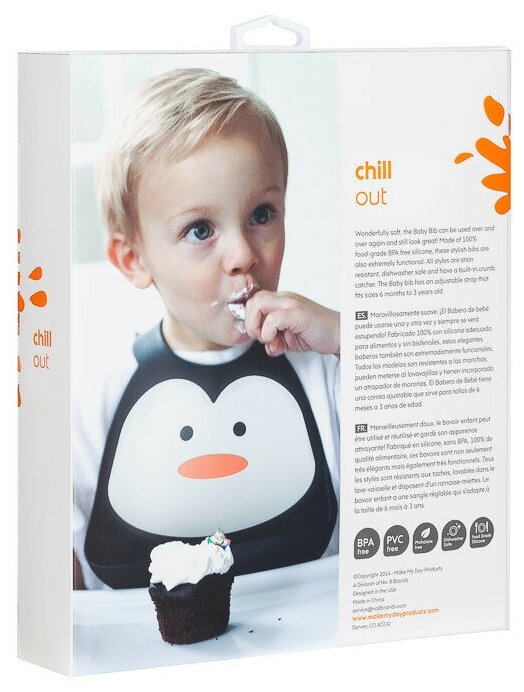 Нагрудник Make my day Baby Bib Penguin