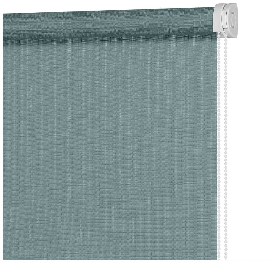 Рулонная штора Апилера Бирюзово-синий 120x160 Мини - фотография № 2