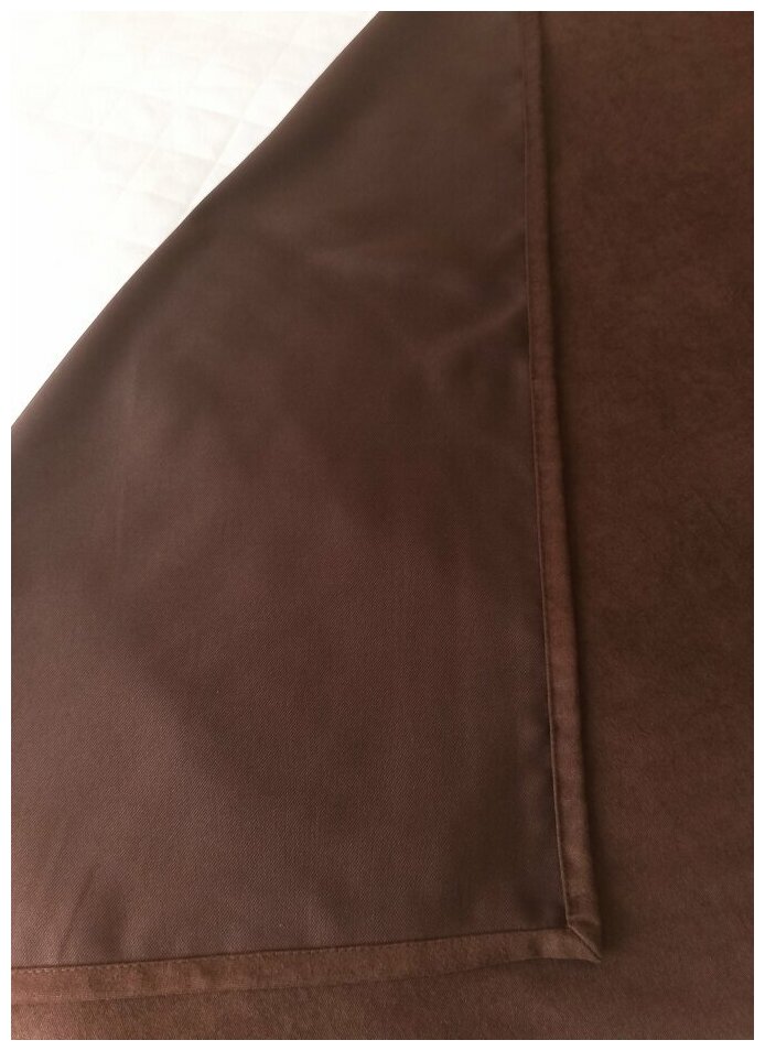 Покрывало - дорожка на кровать "Кружева" Канвас 70х170 см, коричневый - фотография № 3
