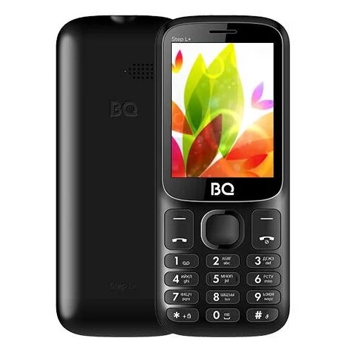 Телефон BQ 2440 Step L+, 2 SIM, черный телефон bq 2440 step l 2 sim бело красный