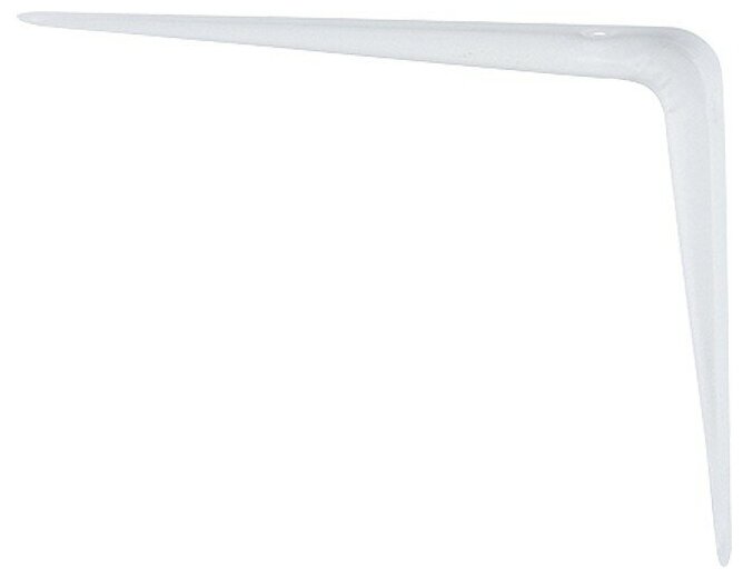 Кронштейн угловой "СибрТех" с ребром 175х225 мм белый