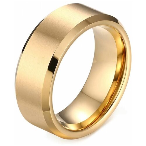 Кольцо обручальное TASYAS, размер 21.5, желтый кольцо обручальное tasyas размер 22 желтый