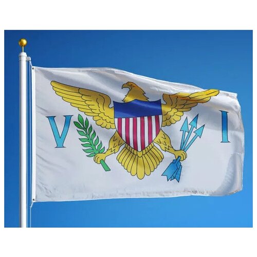 Флаг Американских Виргинских островов 70х105 см флаг соломоновых островов 70х105 см