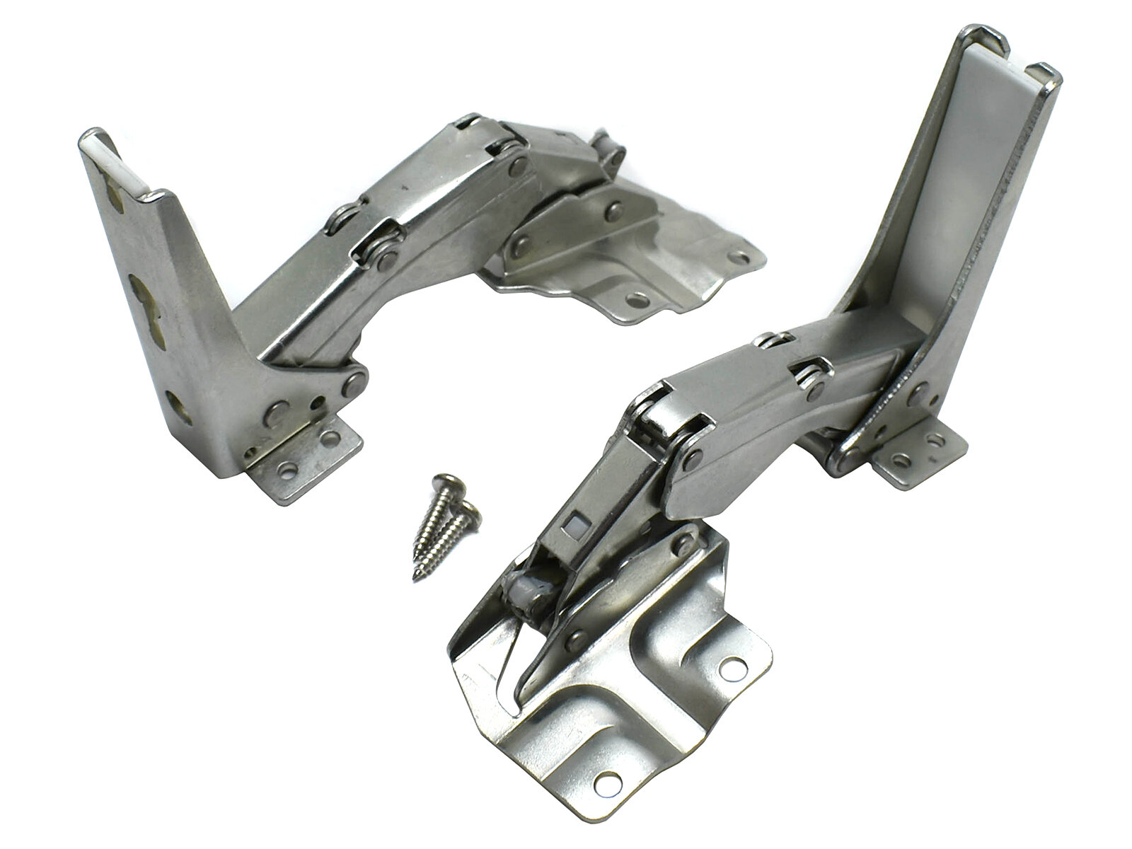 фото Петли (шарниры) двери для встроенных холодильников Bosch, Siemens (комплект 2 шт. вверх+низ) аналог 481147