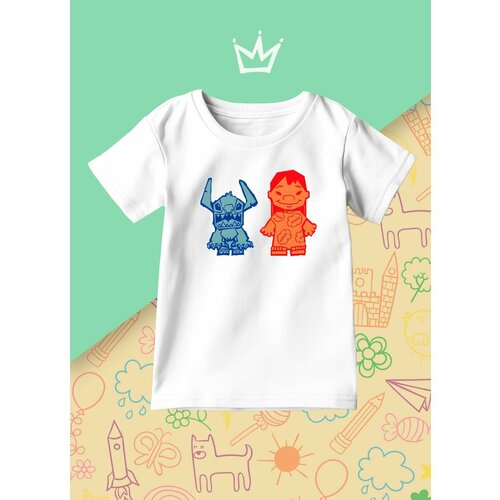 фото Футболка каждому своё, размер 134, белый