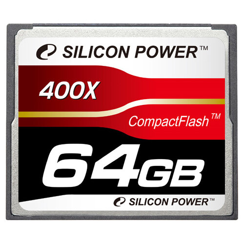 Карта памяти Silicon Power Compact Flash 64 ГБ, серебристый - фото №3