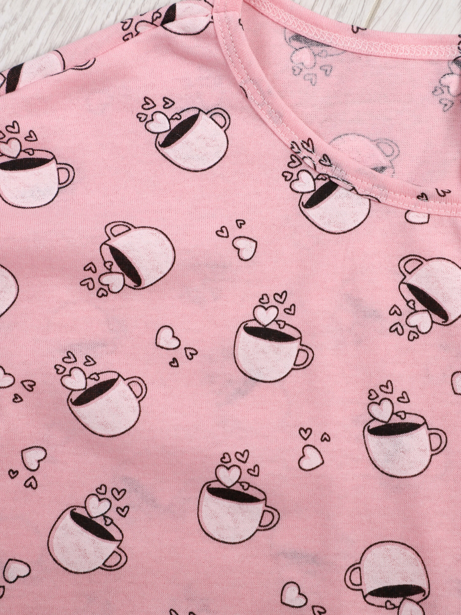 Женская пижама с шортами хлопок Делия розовый IvCapriz 44 - фотография № 11