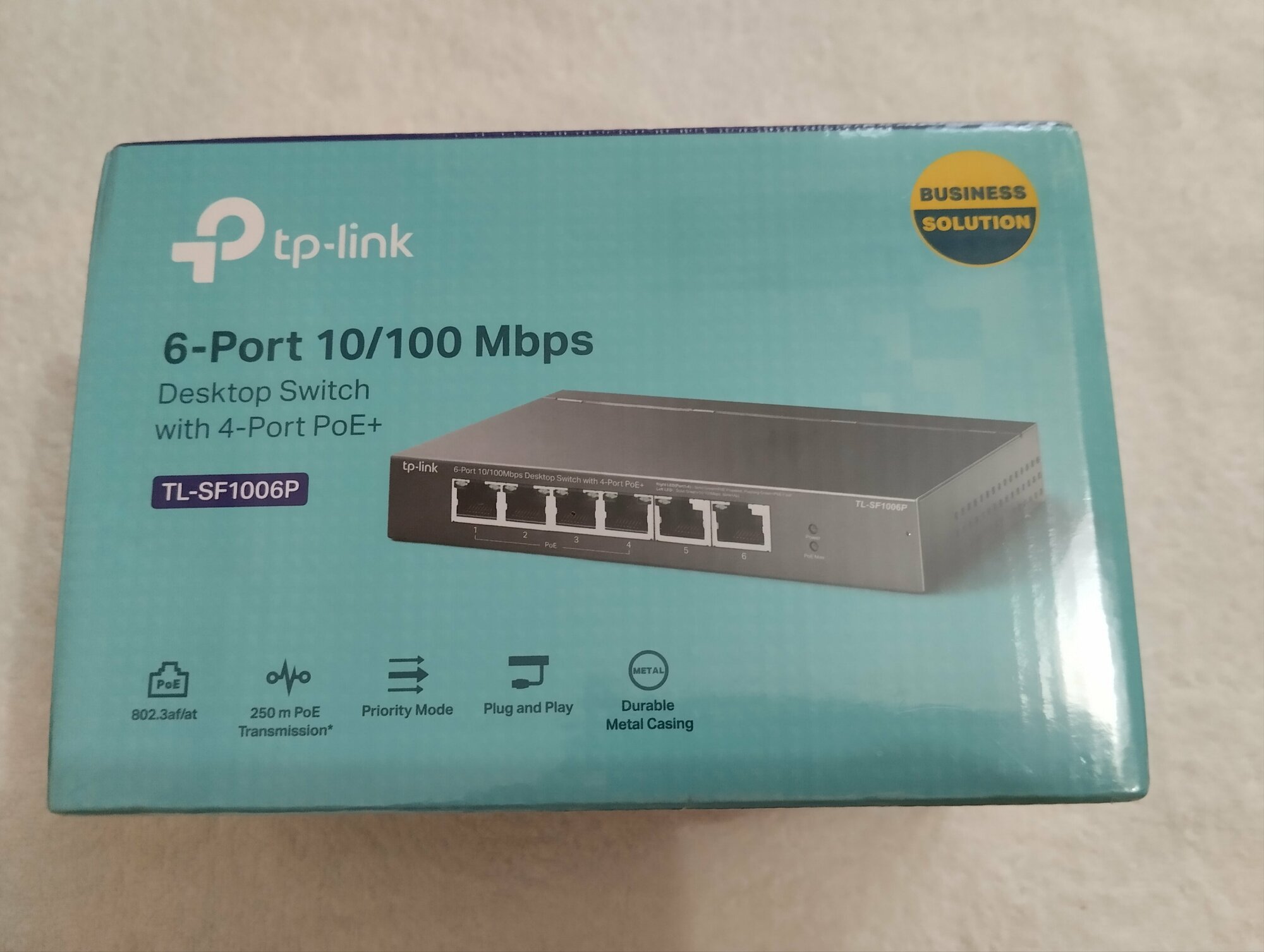 Коммутатор TP-Link 6x100Mb 4PoE+ 67W управляемый - фото №16