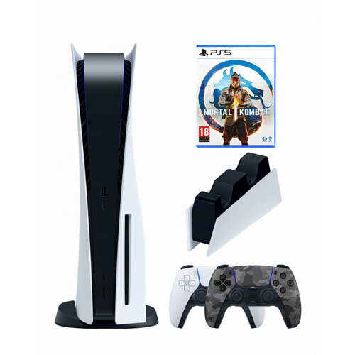 Игровая приставка Sony PlayStation 5 3-ревизия2-й геймпадкамуфляжныйзарядноеMortal Kombat 1 8399000₽