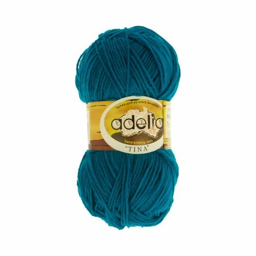 Пряжа ADELIA "TINA" 100% акрил 5 шт.х100г 308м №059 морская волна