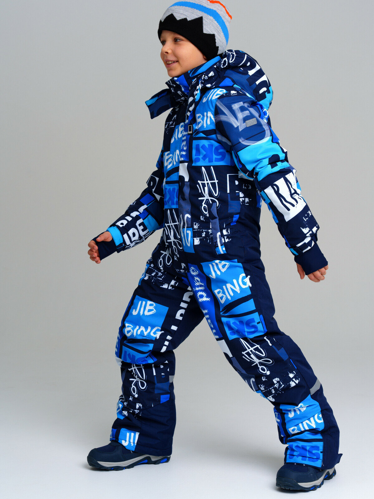 Комбинезон утеплённый playToday размер 158  темно-синий