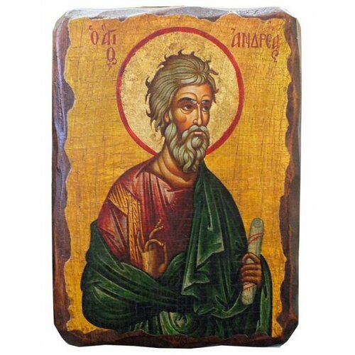 Икона Андрей Апостол под старину (13 х 17,5 см), арт IDR-574