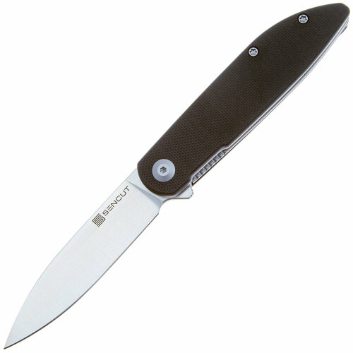 фото Нож складной туристический охотничий sencut bocll ii d2 steel satin handle g10 черный