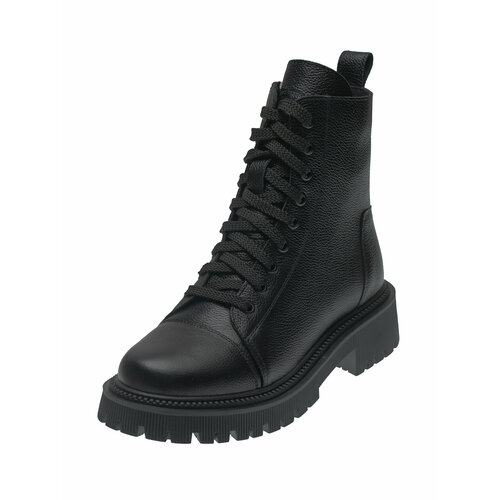 фото Ботинки b&g, зимние,натуральная кожа, полнота 7, размер 38, черный