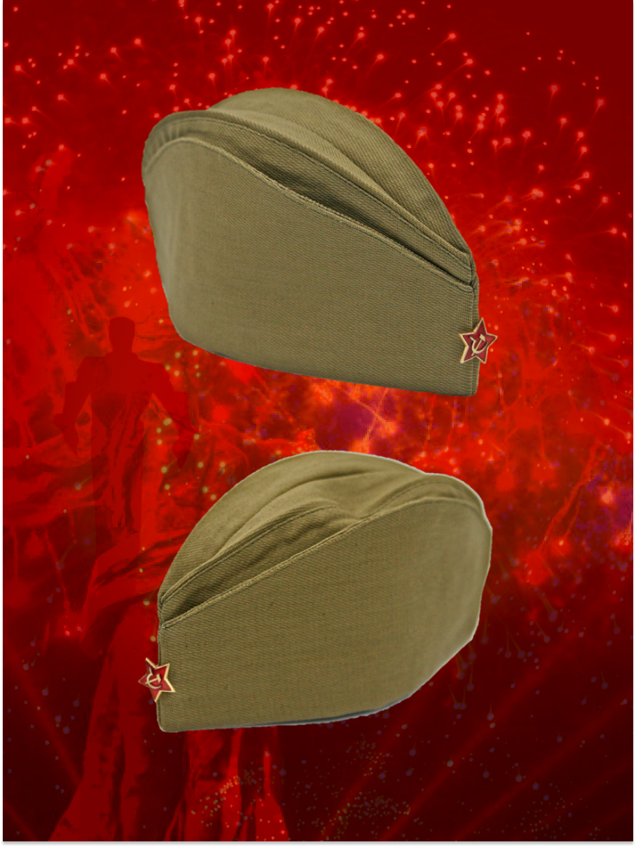 Пилотка солдатская со звездой размер 56 — фото 1