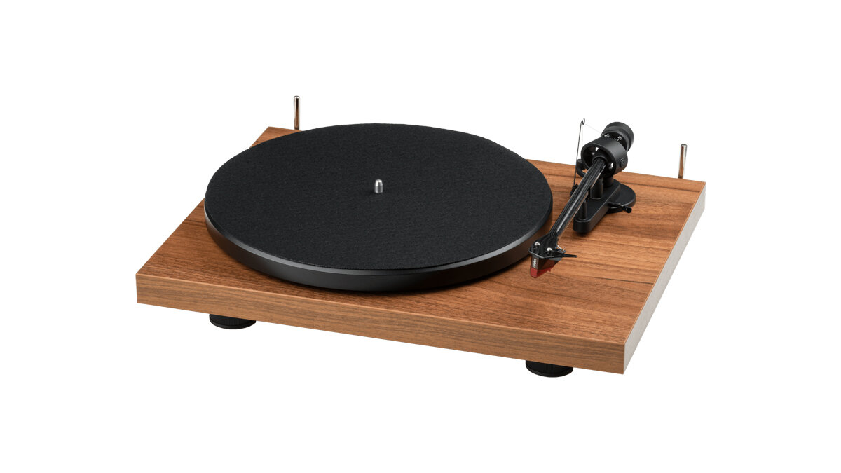 Виниловый проигрыватель Pro-Ject Debut E Carbon Wood 2M Red UNI