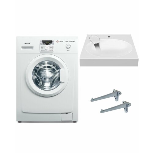 Стиральная машина Atlant 40М102 и раковина над стиральной машиной Liguria Паола Лигурия 50 3684000₽